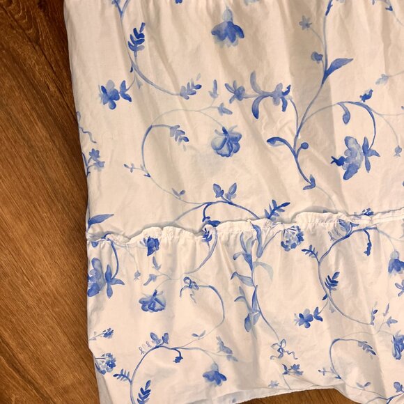 Hill House Ellie Nap Dress Blue Floral Ruffle Smocked Dress Sz XXL - Picture 8 of 12